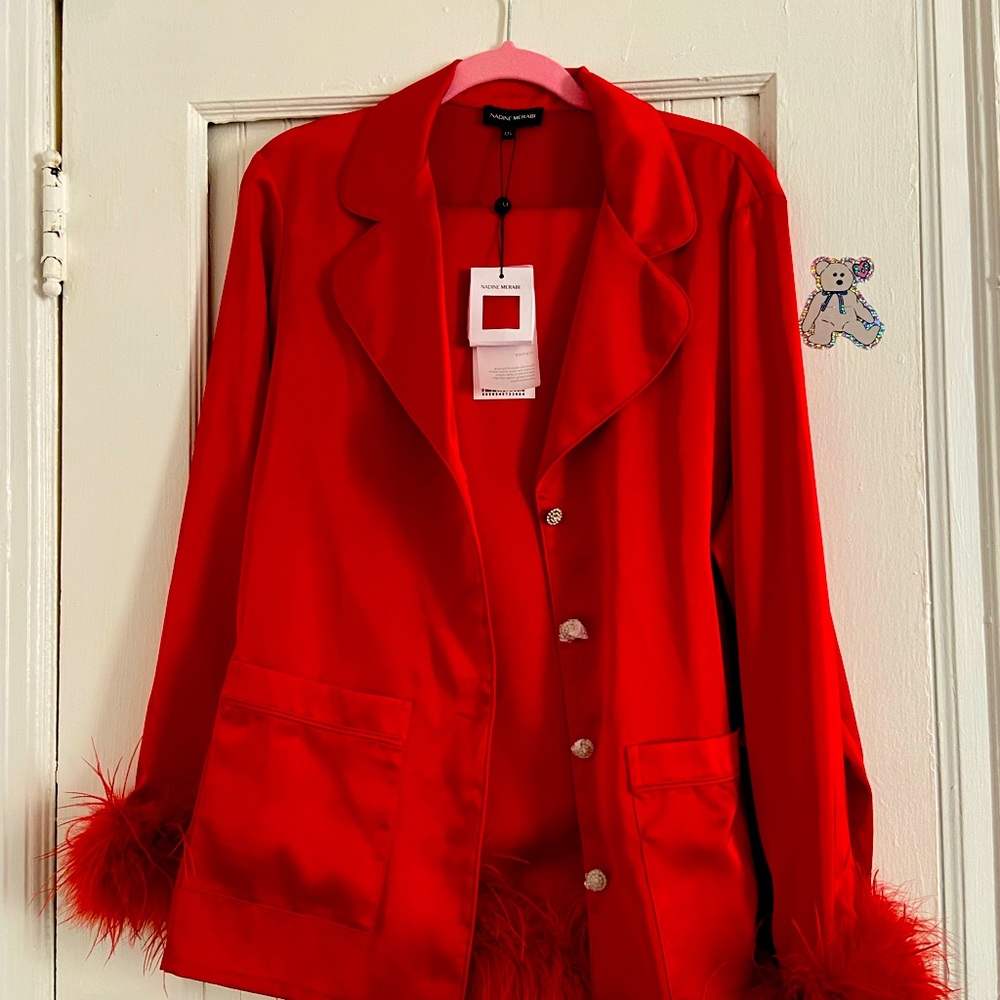 Nadine Merabi Darcie Red Pajamas